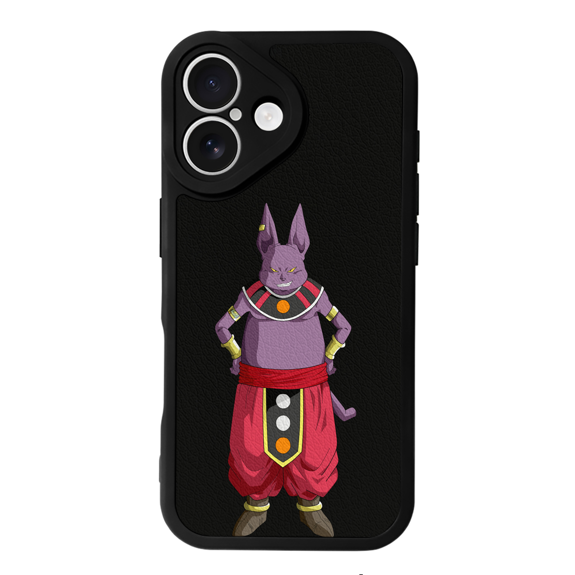 （画像用） ドラゴンボール シャンパ DRAGON BALL Champa 【iPhone 16シリーズ対応】シリコンスマホケース（レザー調） 材質：シリコン